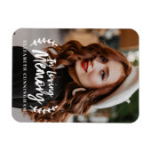 In het liefhebben van geheugenkromme-vullingsfoto  magneet (Horizontaal)