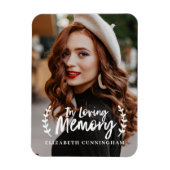 In het liefhebben van geheugenkromme-vullingsfoto  magneet (Verticaal)