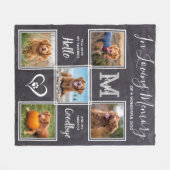 In het liefhebben van Gepersonaliseerd Geheugen de Fleece Deken (Voorkant (Horizontaal))