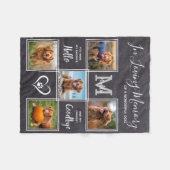 In het liefhebben van Gepersonaliseerd Geheugen Ge Fleece Deken (Voorkant (Horizontaal))