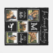 In het liefhebben van gepersonaliseerd geheugen va fleece deken (Voorkant (Horizontaal))