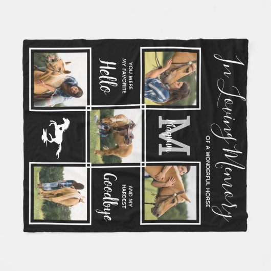 In het liefhebben van gepersonaliseerd geheugen va fleece deken (Voorkant (Horizontaal))