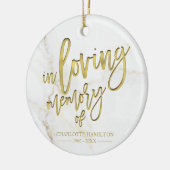 In het liefhebben van Gepersonaliseerde Foto Memor Keramisch Ornament (Links)