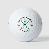 In het liefhebben van gepersonaliseerde Golfer Mem Golfballen (Voorkant)