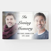 In het liefhebben van Gepersonaliseerde Memorial F Spandoek (Horizontaal)