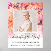 In het liefhebben van het geheugen Bright Floral P Poster (Voorkant)