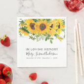 In het liefhebben van het geheugen, de begrafenis  servet (Insitu)