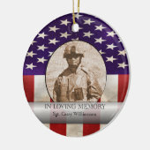 In het liefhebben van het Geheugen de Militaire Fo Keramisch Ornament (Links)