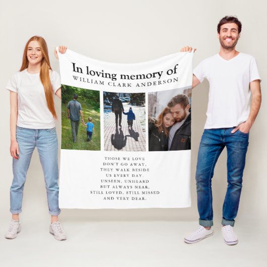 In het liefhebben van het geheugen drie de Fotoget Fleece Deken (In situ)