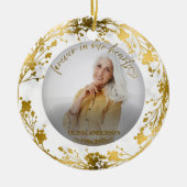 In het liefhebben van het Geheugen Persoonlijke Fo Keramisch Ornament (Voorkant)