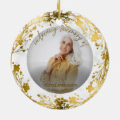 In het liefhebben van het Geheugen Persoonlijke Fo Keramisch Ornament (Achterkant)