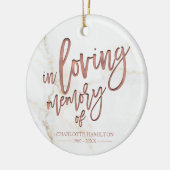 In het liefhebben van het Geheugen Persoonlijke Fo Keramisch Ornament (Links)