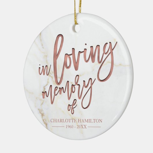 In het liefhebben van het Geheugen Persoonlijke Fo Keramisch Ornament (Links)