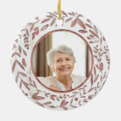 In het liefhebben van het Geheugen Persoonlijke Fo Keramisch Ornament (Achterkant)