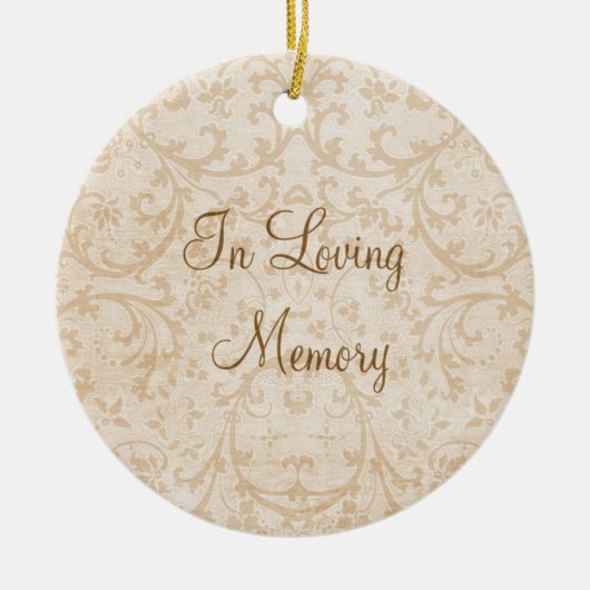 In het liefhebben van het Geheugen Persoonlijke Fo Keramisch Ornament (Voorkant)