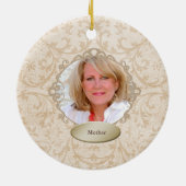 In het liefhebben van het Geheugen Persoonlijke Fo Keramisch Ornament (Achterkant)