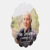 In het liefhebben van het Geheugen Persoonlijke Fo Ornament Kaart (Rechts)