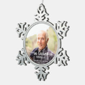 In het liefhebben van het Geheugen Persoonlijke Fo Tin Sneeuwvlok Ornament (Rechts)