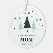 In het liefhebben van het Geheugen van de Mam Pers Keramisch Ornament (Links)