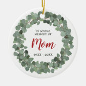 In het liefhebben van het geheugen van mam Geperso Keramisch Ornament (Voorkant)