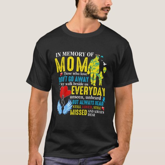 In het liefhebben van het geheugen van mama in de  t-shirt (Voorkant)