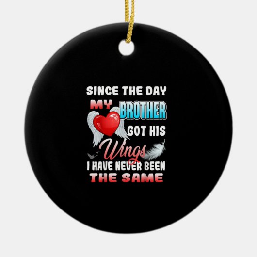 In het liefhebben van het geheugen van mijn broer  keramisch ornament (Voorkant)