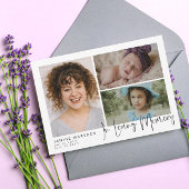 In het liefhebben van het Geheugenfotocollage Symp Bedankkaart