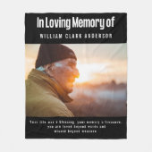 In het liefhebben van het Geheugenfotogedicht Fleece Deken (Voorkant)