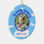 In het liefhebben van het Gepersonaliseerde Foto S Keramisch Ornament (Rechts)