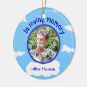 In het liefhebben van het Gepersonaliseerde Foto S Keramisch Ornament (Links)