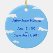 In het liefhebben van het Gepersonaliseerde Foto S Keramisch Ornament (Achterkant)