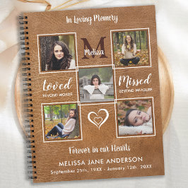 In het liefhebben van Memory 5 Photo Leather Funer Notitieboek