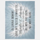 In het liefhebben van Memory Angel Wings Fleece Deken (Voorkant)