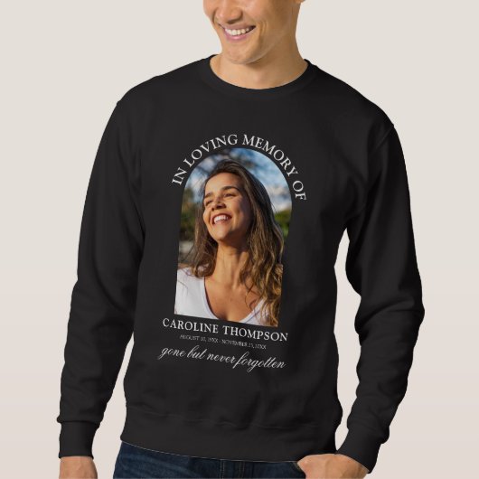In het liefhebben van Memory Arch Photo Sweatshirt (Voorkant)