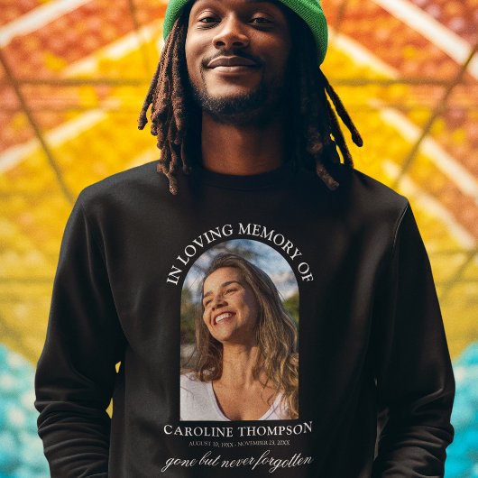 In het liefhebben van Memory Arch Photo Sweatshirt
