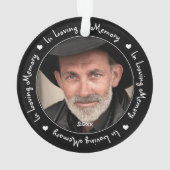 In het liefhebben van Memory Black Family Photo Ke Ornament (achterkant)