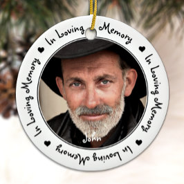 In het liefhebben van Memory Black Keepomwille Ker Keramisch Ornament