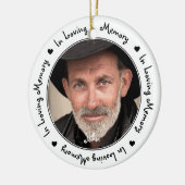 In het liefhebben van Memory Black Keepomwille Ker Keramisch Ornament (Links)