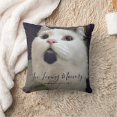 In het liefhebben van Memory Cat Memorial Foto gep Kussen (Deken)