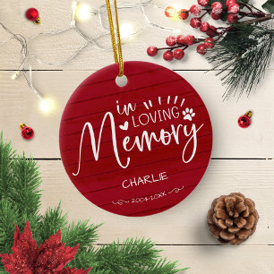 In het liefhebben van Memory Cat of Dog Pet Memori Keramisch Ornament