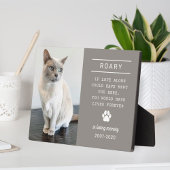 In het liefhebben van Memory Cat Personalized Phot Fotoplaat