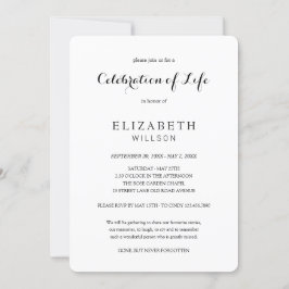 In het liefhebben van Memory Celebration of Life F Kaart