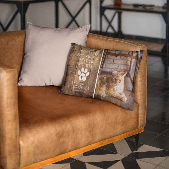 In het liefhebben van Memory Dog/Cat Photo & Quote Accent Kussen (Creator heeft geüpload)