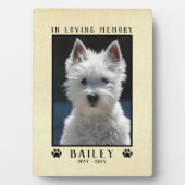 In het liefhebben van Memory Dog Memorial Persoonl Fotoplaat (voorkant)