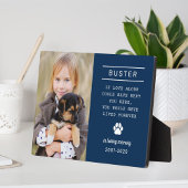 In het liefhebben van Memory Dog Personalized Phot Fotoplaat
