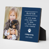 In het liefhebben van Memory Dog Personalized Phot Fotoplaat (Zijkant)