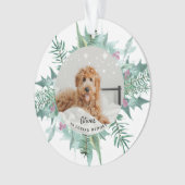 In het liefhebben van Memory Dog Pet-fotokerst Ornament (voorkant)