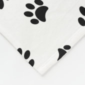 In het liefhebben van Memory Dog Photo Black Paw P Fleece Deken (Hoek)