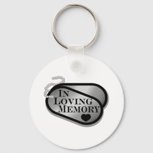 In het liefhebben van Memory Dog Tags Sleutelhanger