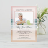 In het liefhebben van Memory Elegant Ocean Funeral Kaart (Staand voorkant)